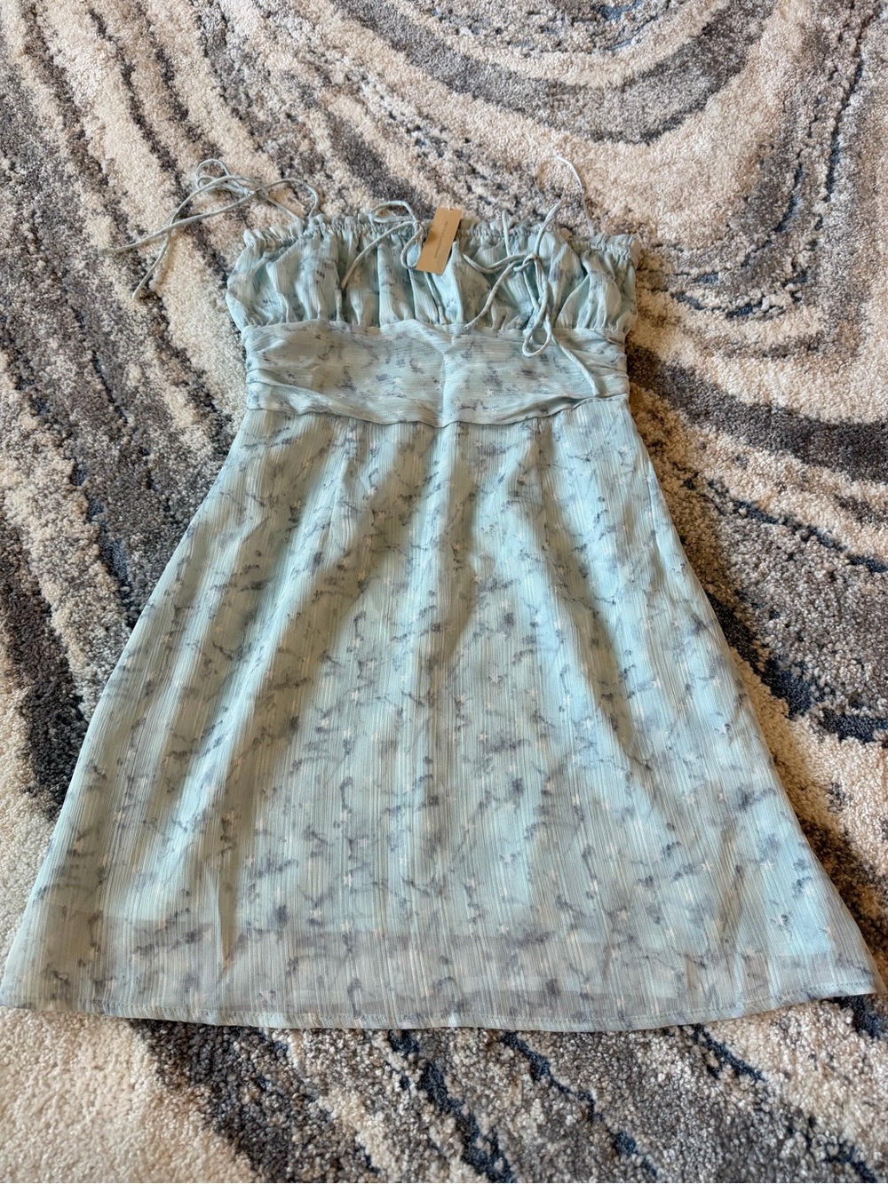 Women's Light Sage Floral Sundress